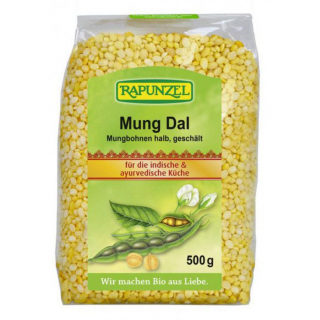 Mung Dal, Mungbohnen halb, geschält